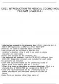 D521 INTRODUCTION TO MEDICAL CODING WGU PA EXAM GRADED A&plus;