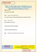 NURS 120 MED SURG&colon; QUIZ 3 REVIEW Questions  and Correct Detailed Answers &lpar;Verified Answers&rpar;  &vert;&vert;Already Graded A&plus;&vert;&vert;Newest Version