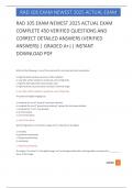 RAD 105 EXAM NEWEST 2025 ACTUAL EXAM  COMPLETE 450 VERIFIED QUESTIONS AND  CORRECT DETAILED ANSWERS &lpar;VERIFIED  ANSWERS&rpar; &vert; GRADED A&plus;&vert;&vert; INSTANT  DOWNLOAD PDF 