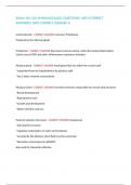 EXAM&colon; NU 150 PHARMACOLOGY QUESTIONS  WITH CORRECT ANSWERS&vert;100&percnt; CORRECT&vert;GRADED A  