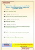 Nurs550 Midterm Questions and Correct Detailed  Answers &lpar;Verified Answers&rpar; &vert;&vert;Already Graded  A&plus;&vert;&vert;Newest Version