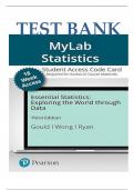 Test bank for essential statistics 3rd edition By Robert N&period; Gould