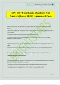 SPC 1017 Final Exam Questions And Answers &vert;Latest 2025 &vert; Guaranteed Pass&period;
