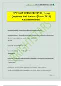 SPC 1017 ZEIGLER FINAL Exam Questions And Answers &vert;Latest 2025 &vert; Guaranteed Pass&period;