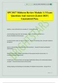 SPC1017 Midterm Review Module 1-3 Exam Questions And Answers &vert;Latest 2025 &vert; Guaranteed Pass&period;