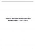   COMS 330 MIDTERM DUFFY QUESTIONS AND ANSWERS 100&percnt; SOLVED&period;