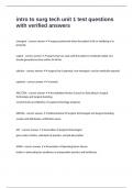 intro to surg tech unit 1 test questions with verified answers