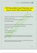 SFO Intermediate Exam II Questions And Answers &vert;Latest 2025 &vert; Guaranteed Pass