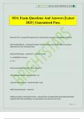 SOA Exam Questions And Answers &vert;Latest 2025 &vert; Guaranteed Pass&period;