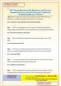 PCT Exam Questions &num;2 Questions and Correct  Detailed Answers &lpar;Verified Answers&rpar; &vert;&vert;Already  Graded A&plus;&vert;&vert;Newest Version
