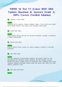 NBME 26 Test V2 &lpar;Latest 2025&sol; 2026 Update&rpar; Questions & Answers&vert; Grade A&vert; 100&percnt; Correct &lpar;Verified Solution&rpar;