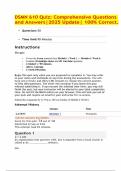 DSMN 610 Quiz&colon; Comprehensive Questions and Answers&vert;2025 Update&vert; 100&percnt; Correct&period;
