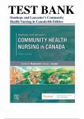 TEST BANK Stanhope and Lancaster's Community Health Nursing in Canada 4th Edition&period; All chapters