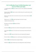 IAI Certification Exam Verified Questions And Answers With Latest Quiz