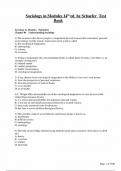 TEST BANK FOR SOCIOLOGY IN MODULES 14TH EDITION BY RICHARD T&period; SCHAEFER DIANE&comma; ALL CHAPTERS COMPLETE 