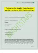 Wellcoaches Certification Exam Questions And Answers &vert;Latest 2025 &vert; Guaranteed Pass&period;