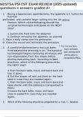 NBSTSA PSI CST EXAM REVIEW &lpar;2025 updated&rpar; questions n answers graded A&plus;