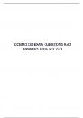     COMMO 330 EXAM QUESTIONS AND ANSWERS 100&percnt; SOLVED&period;