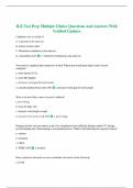 ILE Test Prep Multiple Choice Questions And Answers With Verified Updates
