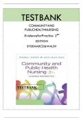 Test Bank For Community & Public Health Nursing 3rd Edition By Rosanna DeMarco&semi; Judith Healey-Walsh 9781975111694 Chapter 1-25 Complete Guide &period;