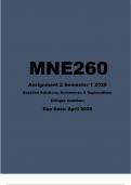 MNE2601 Assignment 2 &lpar;COMPLETE ANSWERS&rpar; Semester 1 2025 - DUE April 2025&semi; 100&percnt; TRUSTED Complete&comma; trusted solutions and explanations&period;