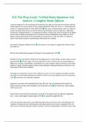 ILE Test Prep Lucid &vert; Verified Study Questions And Answers &vert; Complete Study Quizzes