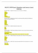 FLETC UPTP Exam 1 Questions And Answers Latest Solutions