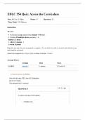 EDLC 554  Quizzes 1&comma;2&comma;3&comma;4&comma;5&comma;6 and 7 Bundle with complete solution&period;