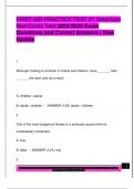 FIRST AID PRACTICE TEST &num;1 American  Red Cross Test 2024&sol;2025 Exam  Questions and Correct Answers &vert; New  Update