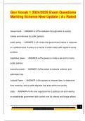 Gov Vocab 1 2024&sol;2025 Exam Questions  Marking Scheme New Update &vert; A&plus; Rated