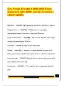 Gov Vocab Chapter 4 2024&sol;2025 Exam  Questions with 100&percnt; Correct Answers &vert;  Latest Update