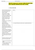 GGH3701 Assignment 2 Revision COMPLETE QUESTIONS  WITH VERIFIED ANSWERS 2025 DUE TO APRIL