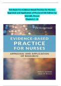 Test Bank For Evidence-Based Practice for Nurses: Appraisal and Application of Research 5th Edition by Schmidt, Brown 