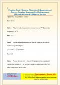 General Chemistry Exam  Questions and Correct Detailed Answers &lpar;Verified Answers&rpar; &vert;&vert;Already Graded A &vert;&vert;Newest Version
