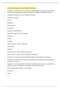 BA 3305 Exam 1 Questions with Correct Answers 100&percnt; Solved