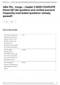 MBA 704 - kungu - chapter 3 2025&vert; COMPLETE EXAM SET &lpar;66 questions and verified answers&rpar; frequently most tested questions &vert; already passed&excl;&excl;