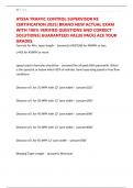 ATSSA TRAFFIC CONTROL SUPERVISOR RE CERTIFICATION 2025&vert; BRAND NEW ACTUAL EXAM WITH 100&percnt; VERIFIED QUESTIONS AND CORRECT SOLUTIONS&vert; GUARANTEED VALUE PACK&vert; ACE YOUR GRADES&period;