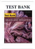 Test Bank for An Introduction to Brain and Behavior 6th Edition by Bryan Kolb , Ian Q. Whishaw , G. Campbell Teskey 9781319107376 Chapter 1-16 Complete Guide