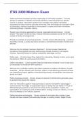 ITSS 3300 Midterm Exam Actual Questions and Answers&vert;2025 Update&vert;100&percnt; Correct