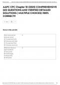 AAPC CPC Chapter 10 &lpar;2025&rpar; COMPREHENSIVE &lpar;63&rpar; QUESTIONS AND VERIFIED DETAILED SOLUTIONS &lpar; MULTIPLE CHOICES&rpar; &vert;100&percnt; CORRECT&excl;&excl;