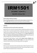 IRM1501 Assignment 1 &lpar;COMPLETE ANSWERS&rpar; Semester 1 2025 &lpar;826977 &rpar; - DUE 19 March 2025&period;