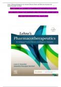 TEST BANK for LEHNE’S PHARMACOTHERAPEUTICS FOR ADVANCED PRACTICE NURSES AND PHYSICIAN ASSISTANTS 2ND EDITION ROSENTHAL latest 2025