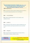 REE BOARDS REVIEWER &lpar;TERMS&rpar; Questions and  Correct Detailed Answers &lpar;Verified Answers&rpar;  &vert;&vert;Already Graded A&plus;&vert;&vert;Newest Version