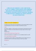CHDA EXAM VERSION 1 AND 2 2025 WITH  ACTUAL CORRECT QUESTIONS AND VERIFIED  DETAILED ANSWERS &vert;FREQUENTLY TESTED  QUESTIONS AND SOLUTIONS &vert;ALREADY GRADED  A&plus;&vert;BRAND NEW VERSION&excl;&excl;&excl;&vert;LATEST UPDATE  &vert;GUARANTEED PASS
