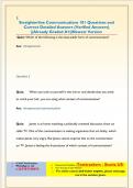 Communications Exam   Questions and Correct Detailed Answers &lpar;Verified Answers&rpar; &vert;&vert;Already Graded A&plus;&vert;&vert;Newest Version