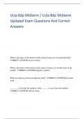 Ucla Bdp Midterm &sol; Ucla Bdp Midterm Updated Exam Questions And Correct Answers