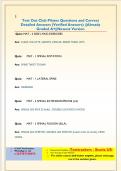 Club Pilates ALL Quiz Questions and Correct Detailed Answers &lpar;Verified Answers&rpar; &vert;&vert;Already Graded A &vert;&vert;Newest Version