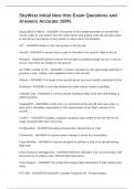 SkyWest Initial New Hire Exam Questions and Answers Accurate 100&percnt;