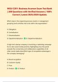 WGU C201&colon; Business Acumen Exam Test Bank &vert; 200 Questions with Verified Answers &vert; 100&percnt; Correct &vert; Latest 2025&sol;2026 Update&period;