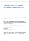 Ndaeb Exam Review Part 1 Updated Exam Questions And Correct Answers